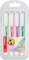 Textmarker STABILO® swing® cool Pastel Edition, Etui mit 4 Stiften