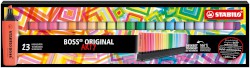 Textmarker STABILO® BOSS® Tischset "ARTY", 23 Farben