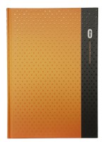 Notizbuch Diorama orange, DIN A5, kariert, Kladde mit: 80 Blatt