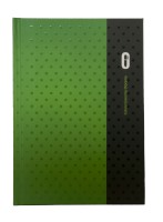 Notizbuch Diorama grün, DIN A6, kariert, Kladde mit: 80 Blatt
