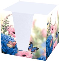 Notizklotz "Hortensie", 70 g/qm, 92 x 92 x 92 mm, weiß, 900 Blatt