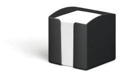 Zettelbox ECO, gefüllt, 100x105x100mm, schwarz