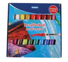 Acrylfarbe 18er 36 ml mehrfarbig