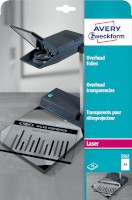 Overhead-Folien für S/W-Laser-Drucker, S/W-Kopierer transparent, Ausführung: beschichtet, stapelverarbeitbar