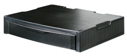 Monitor/Drucker-Stand schwarz, Ausführung: 1 Schublade, B x H x T mm: 380 x 73 x 326