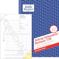 Formularbuch Einkauf & Verkauf, Format: DIN A5, Beschreibung: Auftrag / Lieferschein / Rechnung