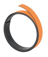Magnetband, 1 m x 10 mm, 1 mm, orange