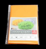 Seidenpapier Original, 50 cm x 70 cm, goldgelb, SB-Poly-Pack mit 5 Bogen