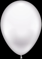 Luftballons rund, 100 Stück weiß