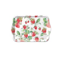 Tablett "Garden Strawberries" 13x21 cm aus Melamine
