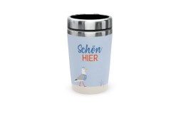 Thermobecher für dich mit Spruch "Schön Hier" (ideal für coffee-to-go)