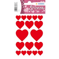 Sticker DECOR "Rote Herzen"