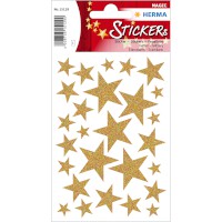 Sticker Weihnachten MAGIC "Sterne" glitter-gold
