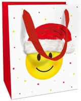 Geschenktasche Weihnachten X-mas Smiley