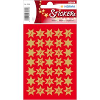 Sticker Weihnachten DECOR "Sterne" gold, Adventskalener
