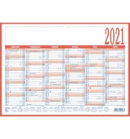 Tafelkalender A4, 6 Monate/1 Seite, 290x210 mm